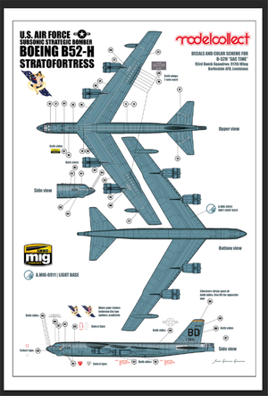 Modelcollect UA72200 B-52H U.S. Stratofortress strategic Bomber 1/72 – imagen 22