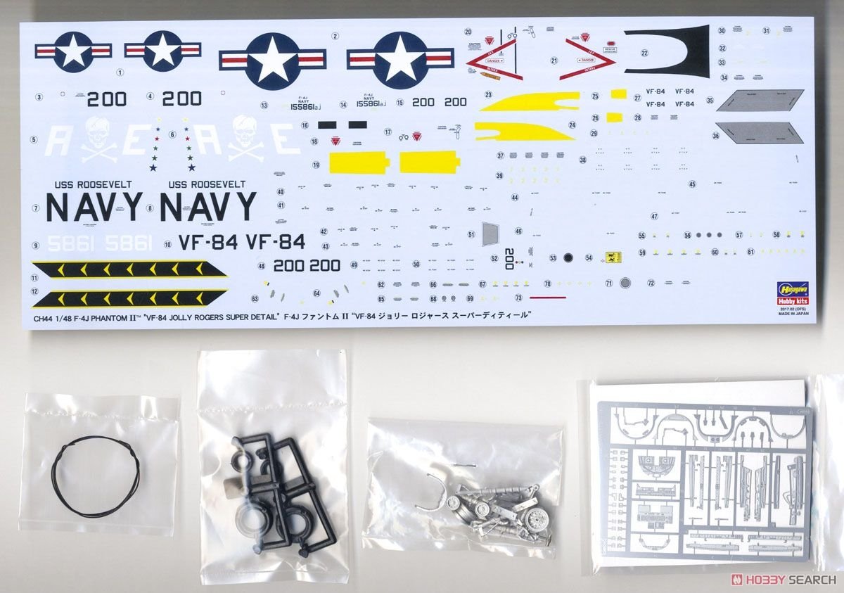 Hasegawa CH44 F-4J Phantom II VF-84 Jolly Rogers Super Detail 1/48 – zdjęcie 7