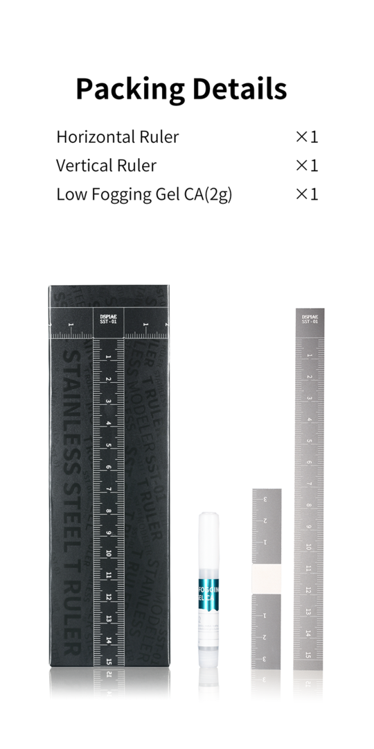 DSPIAE SST-01 Stainless Steel T-Ruler – immagine 2
