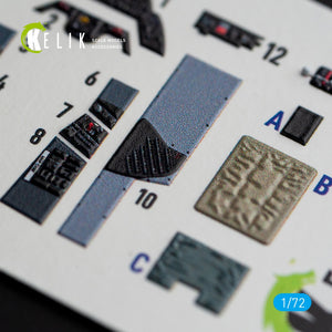 KELIK K72064 A1H SKYRAIDER INTERIOR 3D DECALS FOR HASEGAWA KIT 1/72 – imagen 3