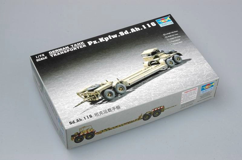 Trumpeter 07249 German Pz.Kpfw.Sd.Ah.116 Tank Transporter 1/72 – imagen 2