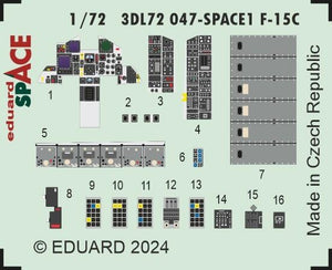 Eduard 3DL72047 F-15C SPACE FINE MOLDS 1/72 – imagen 3