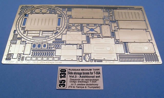 Aber 35130 Zasobniki do radzieckiego czolgu sredniego T-55A cz.3 zest.dodatkowy (TAM,TRU) 1/35