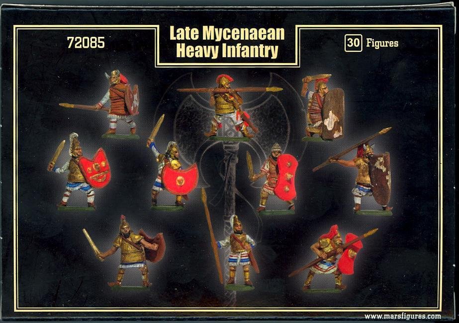 Mars 72085 LATE MYCENAEAN HEAVY INFANTRY 1250-1300 B.C. Figure Set 1/72 – Bild 2