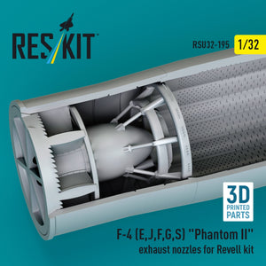 RESKIT RSU32-0195 F-4 (E, J, F, G, S) « Phantom II » tuyères d&amp;#39;échappement pour maquette Revell (impression 3D) 1/32 – image 3