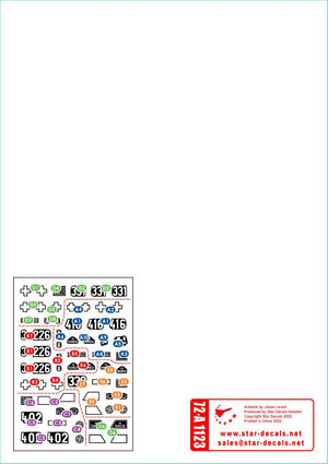 Star Decals 72-A1123 SdKfz 250 &amp;#39;neu&amp;#39; # 2 SdKfz 250/1, SdKfz 250/3 and SdKfz 250/7 - Waffen-SS markings 1/72 – Bild 2