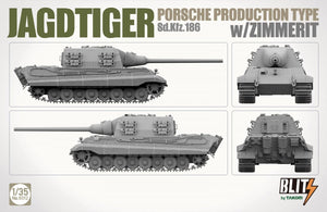 Takom 8012 JAGDTIGER PORSCHE PRODUCTION TYPE Sd.Kfz.186 w/ZIMMERIT 1/35 – imagen 2