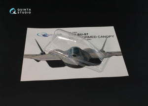 Quinta Studio QC72003 SU-57 vacuformed clear canopy 2 pcs (for 7319 Zvezda kits) 1/72 – imagen 3