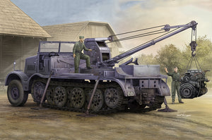 Trumpeter 09576 Schwerer Zugkraftwagen 18 t avec 6 t Billstein-Crane, Sd.Kfz.9/1 1/35