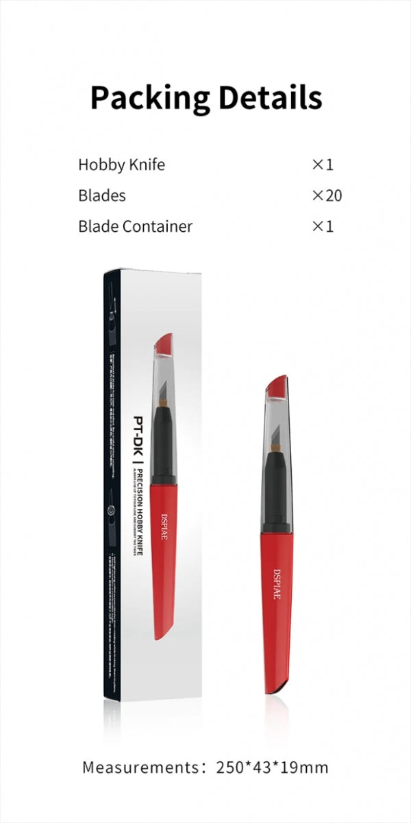 DSPIAE PT-DK Precision Hobby Knife / Precyyjny nóż modelarski – immagine 2
