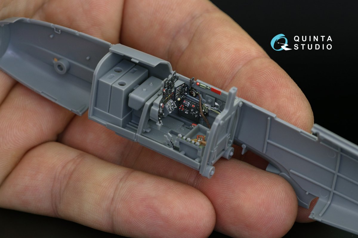 Quinta Studio QD48141 Ki-61-Id 3D-Printed &amp;amp; coloured Interior on decal paper (Tamiya) 1/48 – imagen 3