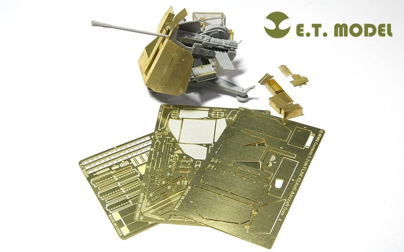 E.T. Model E35-026 WWII German 3.7cm FLAK 43 Anti-Aircraft Gun (For TRUMPETER 02311) 1/35 – zdjęcie 5