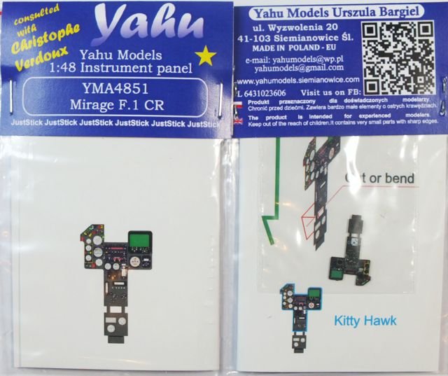 Yahu YMA4851 Mirage F.1 CR (Kitty Hawk / Italeri) 1/48