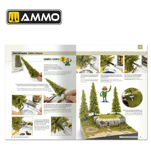 AMMO de Mig Jimenez 6254 ÉCOLE DE MODÉLISATION - Comment utiliser la végétation dans vos dioramas (Bilingue - anglais, espagnol) – image 3