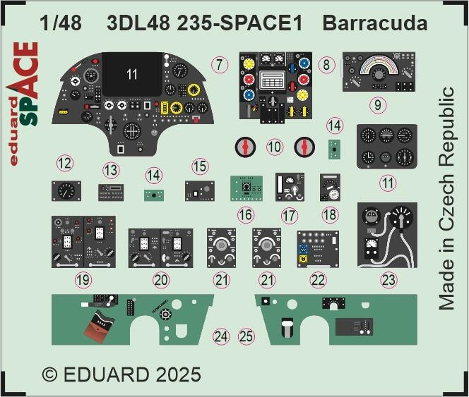 Eduard 3DL48235 Barracuda SPACE TRUMPETER 1/48 – imagen 3