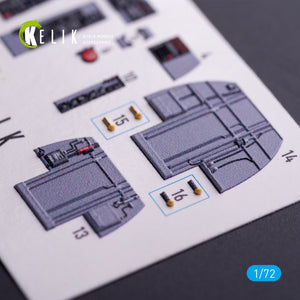 Kelik K72068 RF-4B - interior 3D decals for Hasegawa kit 1/72