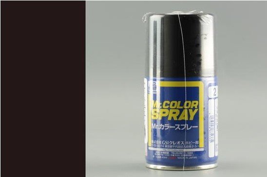 Mr.Hobby S-002 S002 Noir - (Brillant) Spray