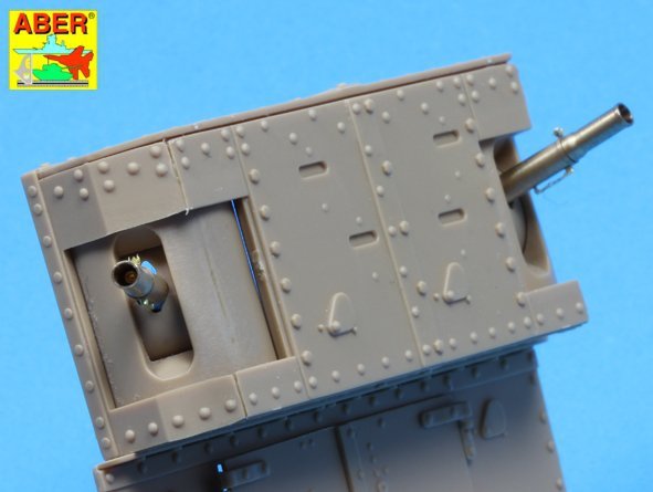 Aber 35L-156 Barrels for British WWI Tank Mark IV – Female 1/35 – imagen 7