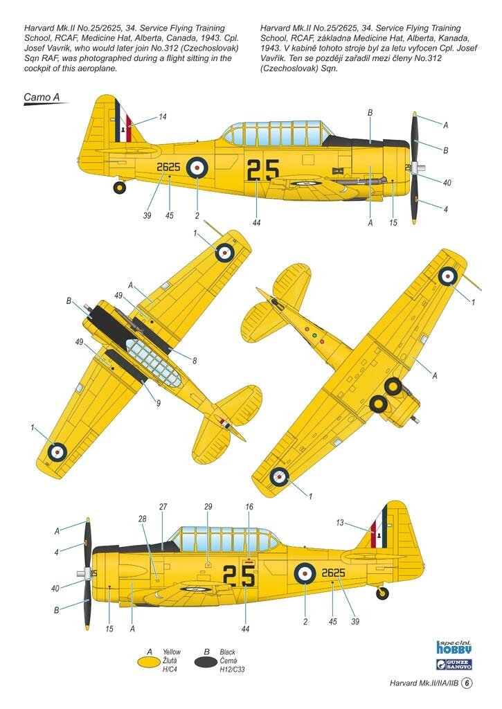 Special Hobby 72447 Harvard Mk.II/ IIA/ IIB &amp;#39;The British Commonwealth Air Training Plan&amp;#39; 1/72 – immagine 8