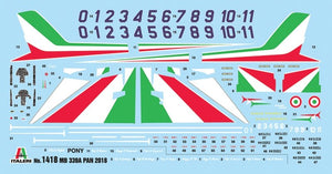 Italeri 1418 MB-339A P.A.N. 2018 Livery 1/72 – immagine 2
