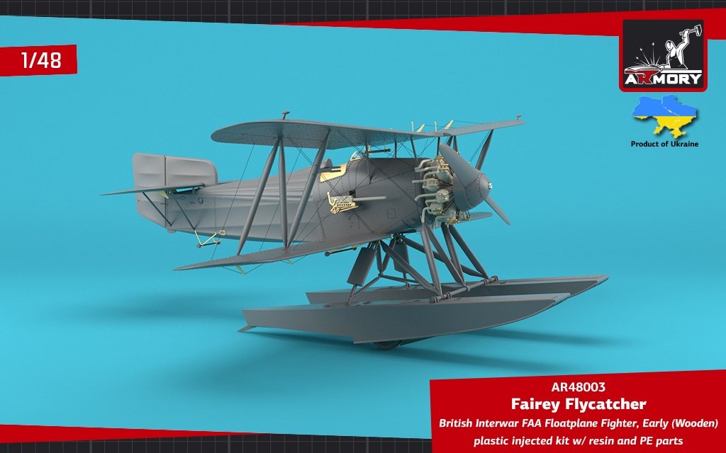 Armory Models 48003 Fairey Flycatcher British FAA Inter-War Floatplane Fighter, on Wooden Floats 1/48 – imagen 6