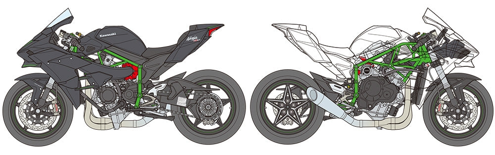 Tamiya 14131 Kawasaki Ninja H2R 1/12 – immagine 12