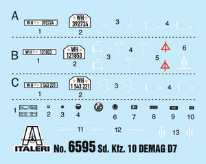 Italeri 6595 Sd. Kfz. 10 Demag D7 with 7,5 cm leIG 18 and crew 1/35 – imagen 6