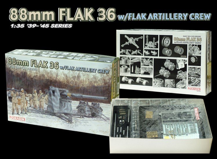 Dragon 6260 88mm Flak 36 1/35 – imagen 2