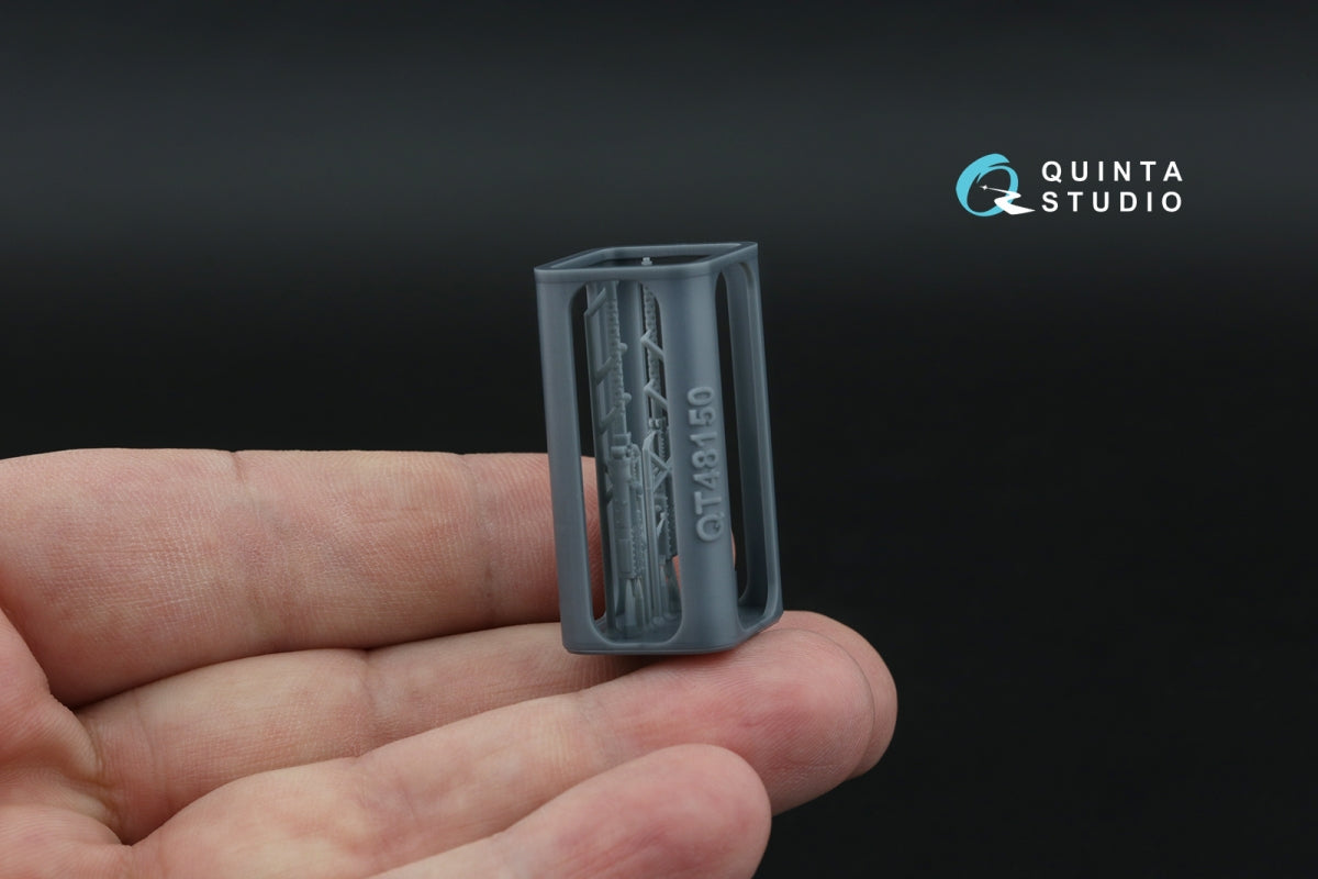 Quinta Studio QT48150 Browning .50 AN_M2 (fixed) Machine Gun, 2 pcs (for all kits) 1/48