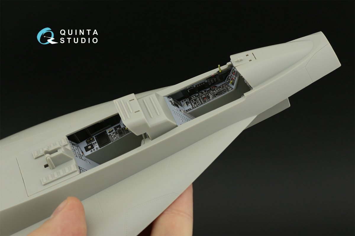 Quinta Studio QD32123 F/A-18F early 3D-Printed &amp;amp; coloured Interior on decal paper (Trumpeter) 1/32 – imagen 12