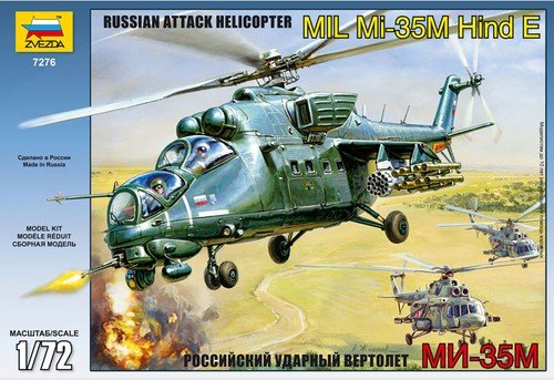 Zvezda 7276 Hélicoptère d'attaque soviétique MIL Mi-35 (1/72)