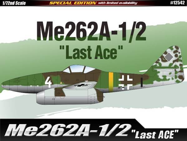 Academy 12542 Me262A-1/2 &amp;quot;Last Ace&amp;quot; 1/72