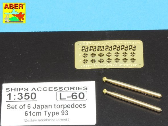 Aber 350L-60 Coffret de 6 torpilles japonaises 61 cm Type 93 (1/350) – image 5