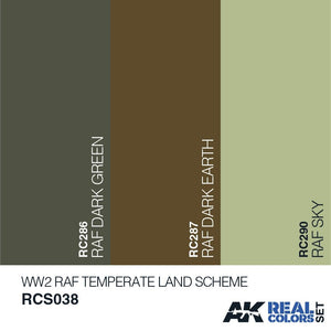AK Interactive RCS038 RAF TEMPERATE LAND SCHEME 3x10ml – imagen 2