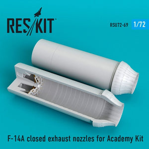 RESKIT RSU72-0069 Buses d&amp;#39;échappement fermées pour F-14A Tomcat (échelle 1/72) - Academy
