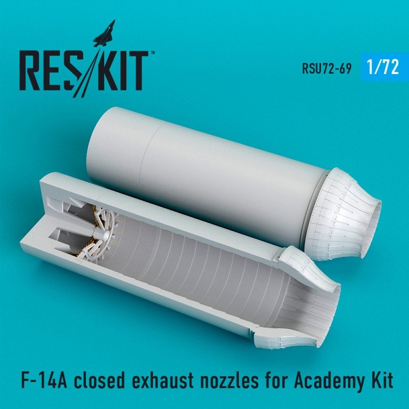 RESKIT RSU72-0069 Buses d&amp;#39;échappement fermées pour F-14A Tomcat (échelle 1/72) - Academy