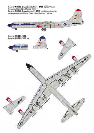Roden 348 Convair NB/XB-36H Crusader 1/144 – Bild 2