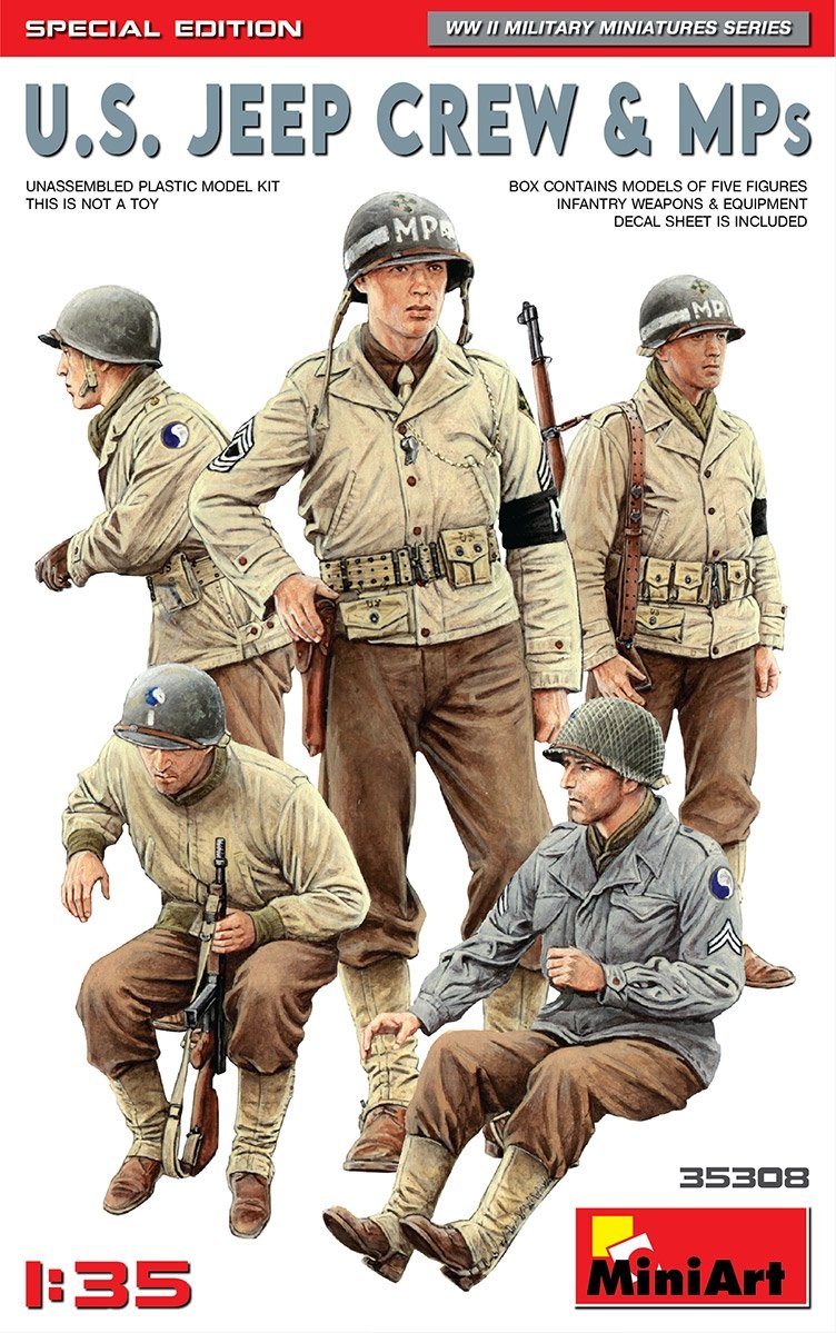 MiniArt 35308 U.S. JEEP CREW &amp;amp; MPs. SPECIAL EDITION 1/35