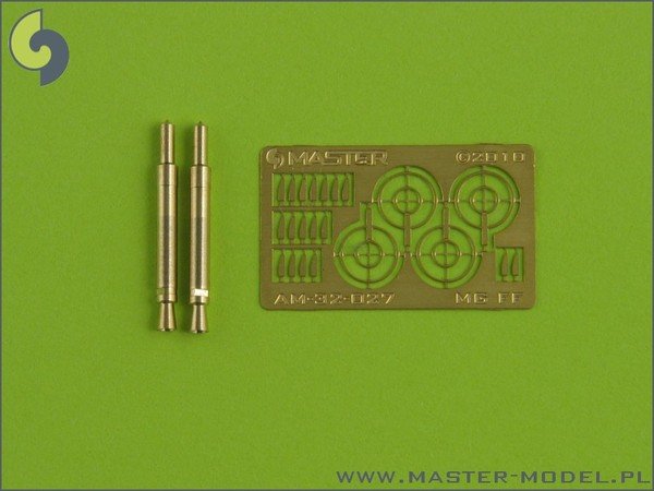 Master AM-32-027 Canon automatique d&amp;#39;avion allemand MG FF - canons tournés et viseurs photogravés (2 pièces) (1/32)