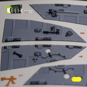 KELIK K32026 F-16I &amp;quot;Sufa&amp;quot; - interior 3D decals for Academy kit 1/32 – imagen 8