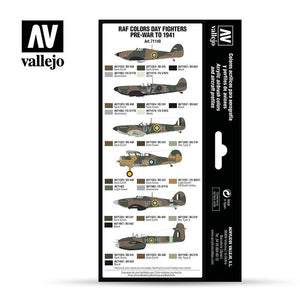 Vallejo 71149 RAF Day Fighters pre-war to 1941 8 x 17 ml – imagen 2
