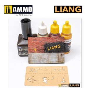 Liang 0008 Paint Crack Effects Airbrush Stencils – zdjęcie 5
