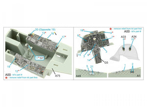 Intérieur imprimé en 3D et coloré sur papier décalcomanie Quinta Studio QDS-48323 A-10C (Academy) (Petite version) 1/48 – image 2