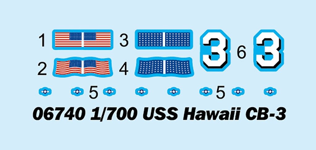 Trumpeter 06740 USS Hawaii CB-3 1/700 – immagine 4
