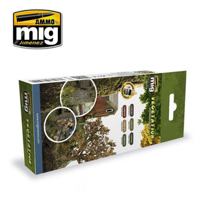 AMMO of Mig Jimenez 7176 VEGETATION DIORAMA COLORS 6x17ml – imagen 2