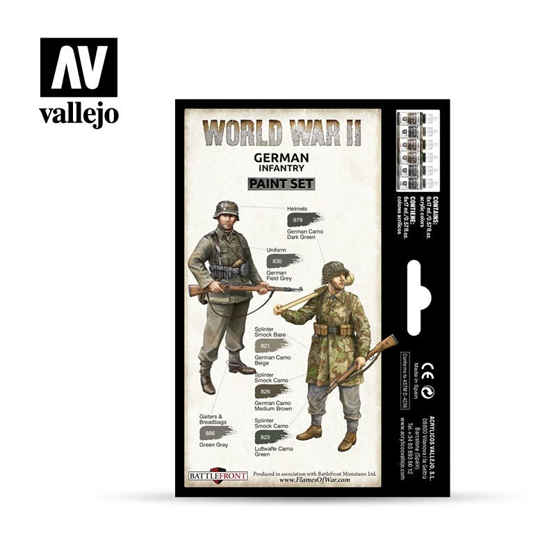 Vallejo 70206 WWII German Infantry 6x17ml – Bild 2