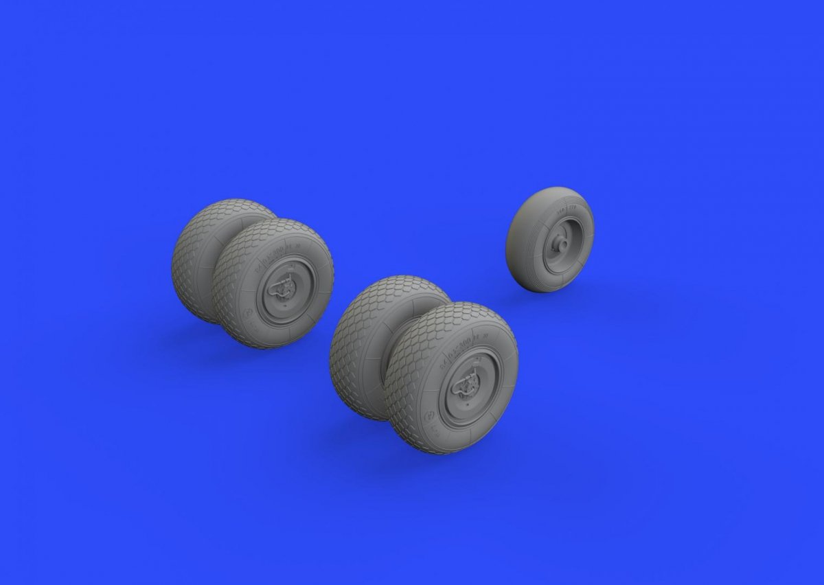 Eduard 648328 He 219 wheels TAMIYA 1/48 – Bild 4