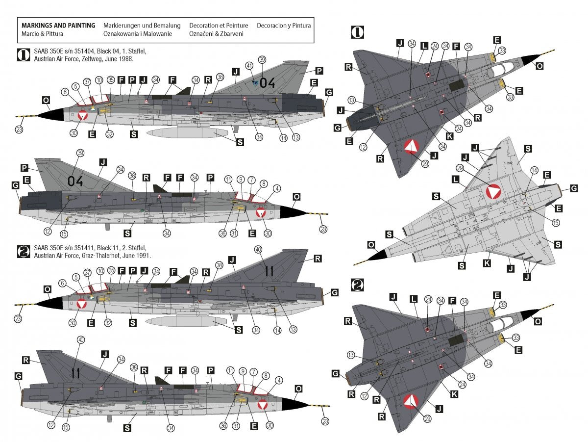 Hobby 2000 72056 Saab 35ÖE/35FS Draken (HASEGAWA + CARTOGRAF + MASQUES) 1/72 – image 2
