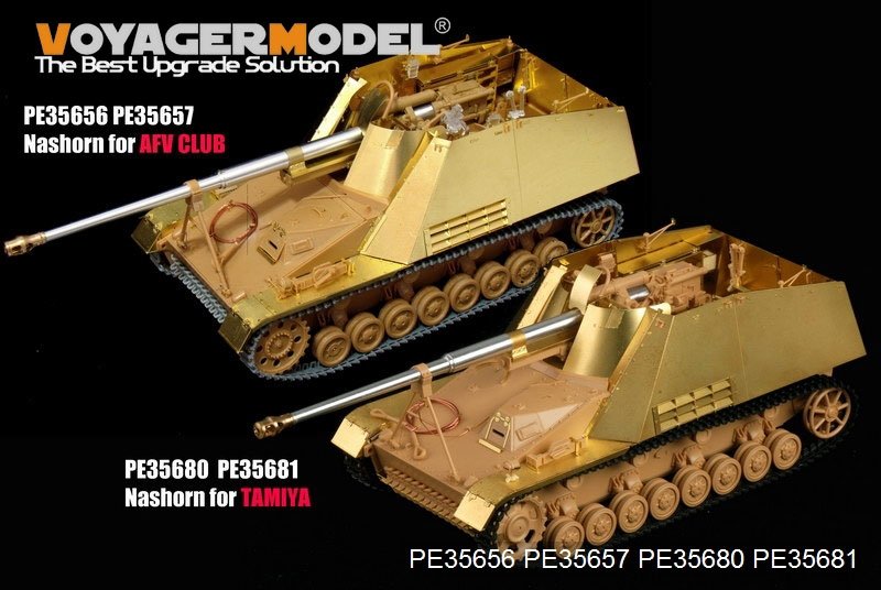 Voyager Model PE35680 WWII German Sd.Kfz. 164 Nashorn B ver include Gun barrel (For TAMIYA 35335) 1/35 – imagen 3