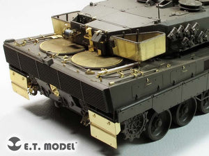 E.T. Model EA35-115 German Leopard 2 A5/6 MBT Engine &amp;amp; Turret Rack Grills For TAMIYA Kit 1/35 – imagen 2